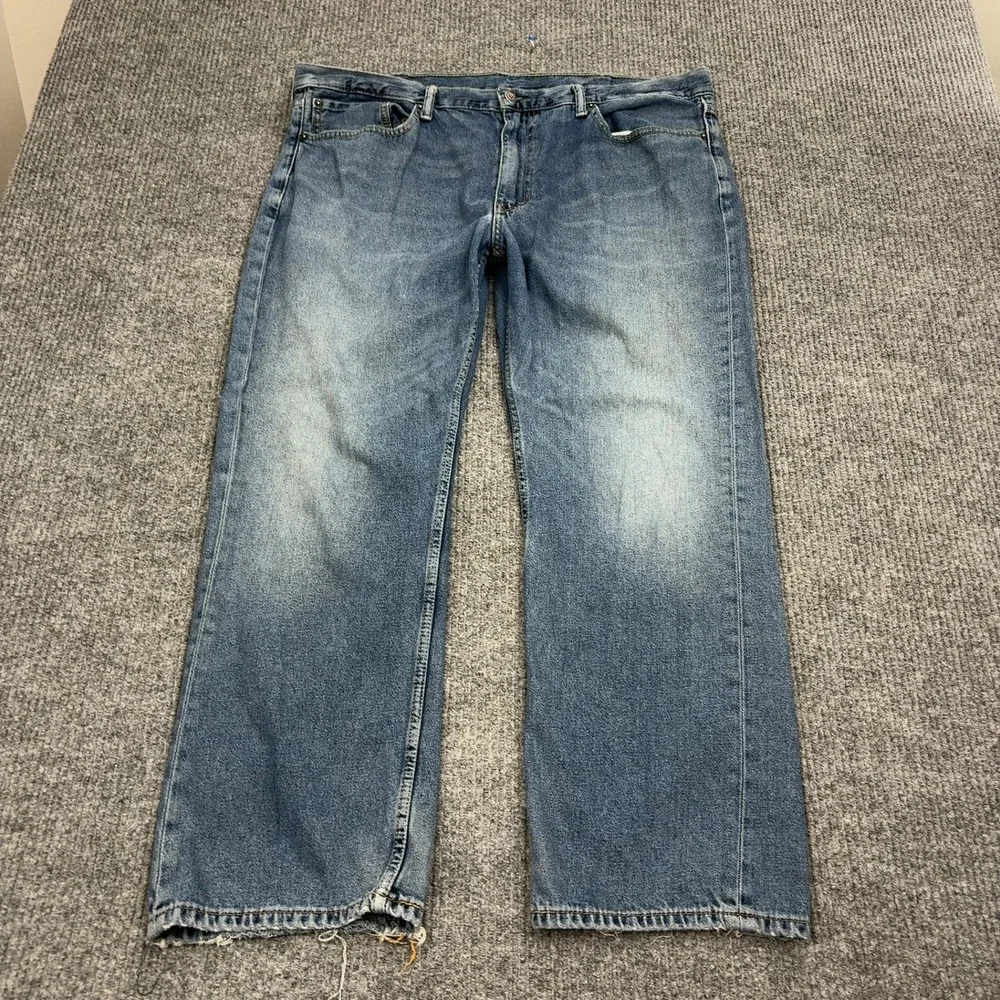 Levi's‎ Jeans Mens 40x30 Blue 100% Cotton 559 Relaxed Straight Frayed Hem Casual